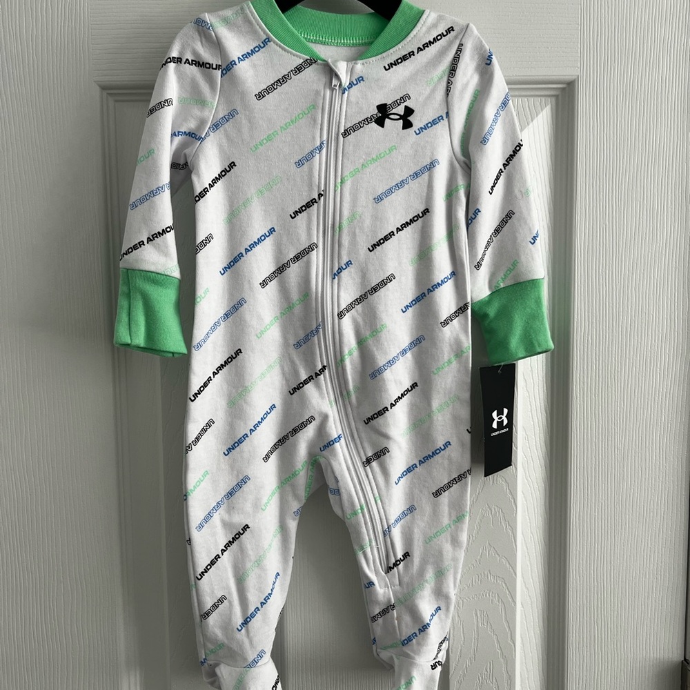 Under Armour Kids One Piece - White and Green